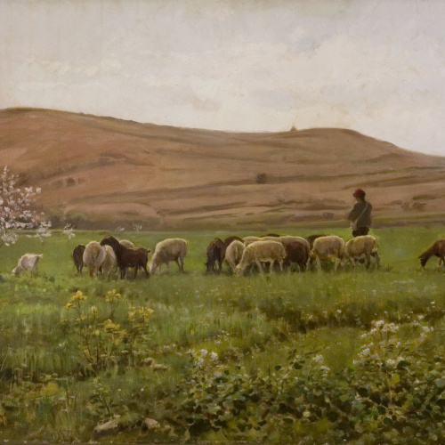image for: Joaquim Vayreda - La matinada - Cap a 1891