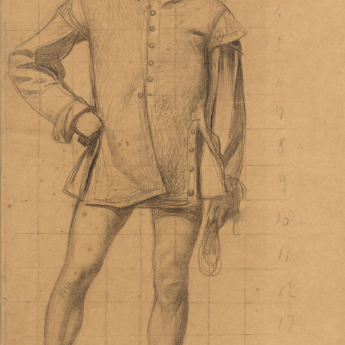 image for: Joan Llimona - Figura masculina. Estudi per a un quadre - 1902