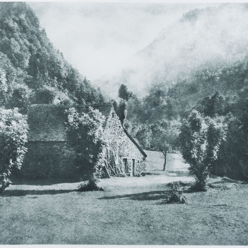 image for: Josep Maria Casals i Ariet - Paisatge amb cabana - No datat